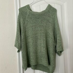 She + Sky Olive Knit Sweater